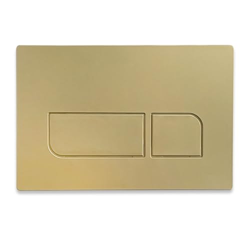 Image of Toilet Dual Flush Plate for Geberit Concealed Cistern - Compatible with Sigma 01, 20, 30, 50 and UP300, UP320 Actuator Plates, (Golden)