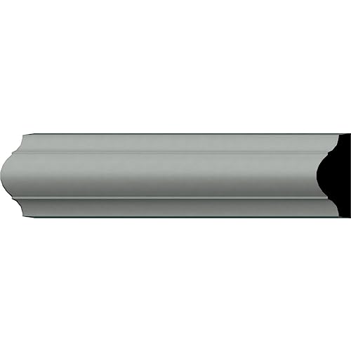 Ekena Millwork PML01X00AS-CASE-8 Ashford Smooth (8-Pack) Panel Moulding, 1 5/8"H x 1/2"P x 94 1/2"L, Primed
