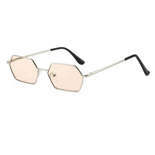 Lunettes de soleil pour homme style polygonal miroir idéal pour terrasse et conduite