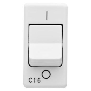 Gewiss GW20436 Interruttore Automatico Magnetotermico 230v Ac 1P+N 16A 3KA Curva C 1 Modulo System Bianco