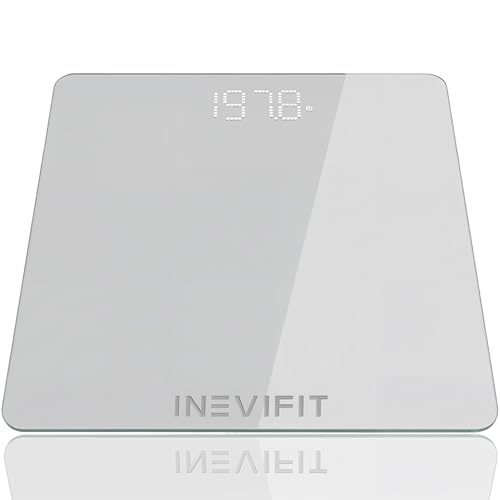 INEVIFIT Bathroom Scale, Highly Accurate Digital Bathroom Body Scale, Measures Weight up to 400 lbs....