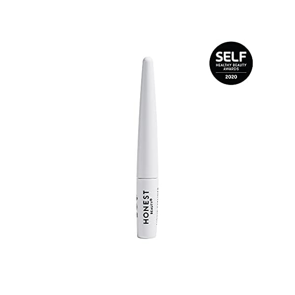 Honest-Beauty-Liquid-Eyeliner-Vegan-Smudge-Flake-Transfer-Proof-Carbon-Free-Silicone-Free-Cruelty-Free-Ophthalmologist-Tested-0058-fl-oz-Black-006-Fl-Oz Honest Beauty Longlasting Vegan Liquid Eyeliner | Smudge + Flake Proof, Precise Application | Hypoallergenic, Plant-Derived, EWG Verified + Cruelty Free | Black, 0.58 fl oz