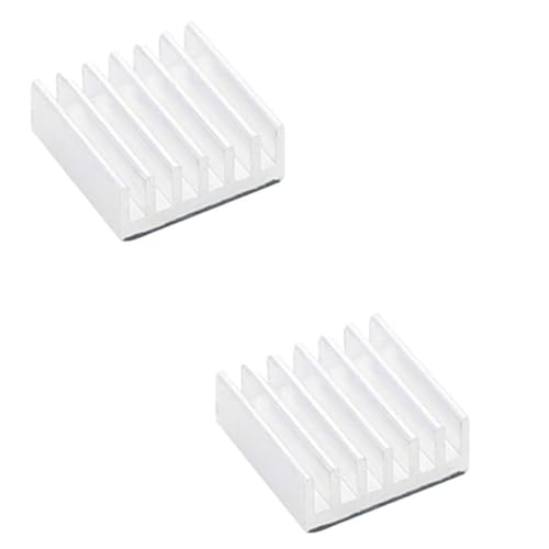 Image of Raspberry Pi 3 in 1 Heat Sink Aluminum for Raspberry Pi 4B (White) - Pack of 2