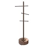 Milliard Pool Towel Rack Outdoor Freestanding Spa Towel Tree, Made from Weather Resistant Metal and Plastic – 65 inches x 25 inches– Brown