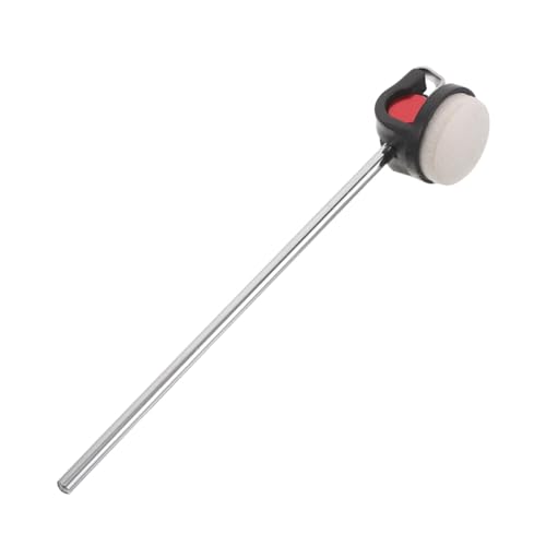 Cabezal de mazo para pedal de bombo con feltro rojo miniatura 1