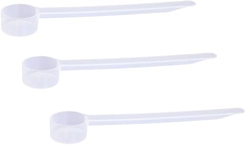 Miniatura 22 de Cuchara medidora de plástico, (35 cc 2.5 cucharadas 1.25 fl oz. 1.2 fl oz) Cucharas de mango largo para polvos, gránulos, café, alimentos