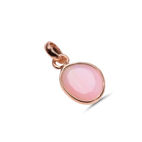 Pendentif opale rose d'exception et argent massif 925 de prestige