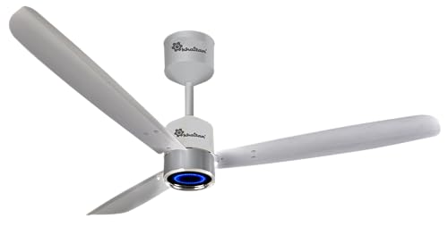 Image of Khaitan Ornate- 1200mm BLDC Ceiling Fan with Remote | 5 Star Rated | Durable & Long-lasting | Energy Saving | 3-Years Warranty | Pack of 1 | Metallic Silver Grey