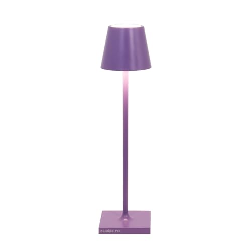 Zafferano, Poldina Micro Lamp, Rechargeable Cordless Table Lamp with Touch Controls, Suitable for Interior and Outdoor Dimmer