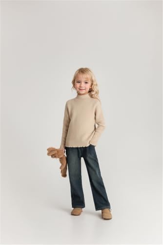 Girls Crewneck Sweaters Kids Fall Long Sleeve Cute Knit Pullover Tops 2-14 Years2