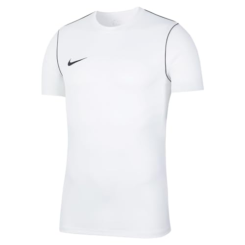 Nike Hombre Camiseta de Manga Corta, White/Black/Black, XXL