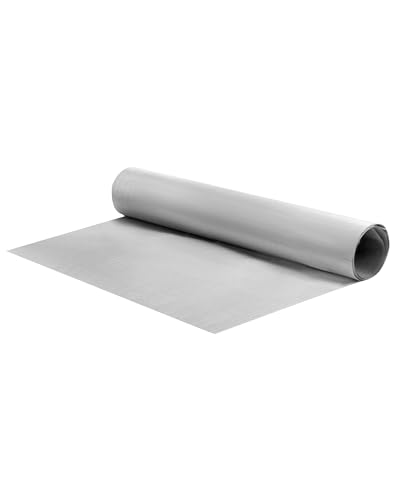 QWORK® 304 Edelstahl Drahtgewebe, 30 * 100cm, 120 Mesh, Drahtgitter zur Filtration