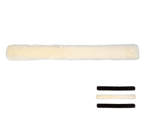 NETPROSHOP Martingal Pelz Martingalbezug Schutz vor Reiben und Scheuern Vorderzeugbezug, Farbe:Creme