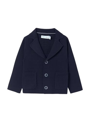 Mayoral Textured Knit Cardigan for Boys Navy - Main Image