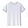 Tee Shirt Blanc Enfant T-Shirt Manches Courtes pour Enfants Tops Shirts Enfant Garcon Chemises Col Rond Loisirs Thin Hauts pour Été Automne Couleurs Solides T-Shirt pour Garçon et Fille