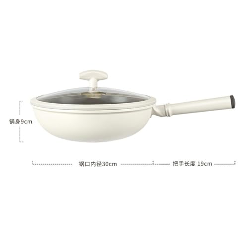 Wok de cerámica antiadherente para uso doméstico miniatura 4