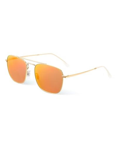 Image of JIM HALO Retro Square Aviator Sunglasses Premium Glass Lens Flat Metal Eyewear Men Women