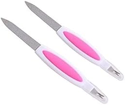 Nail File/2 in 1 Manicure Pedicure Nail File Tool Cuticle Trimmer Cutter Remover for Women (Colour May Vary)