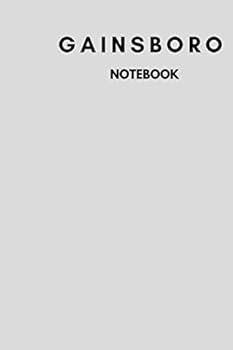 Paperback Gainsboro Notebook: Notebook,Journal, Diary,the notebook for creative note taking or journaling at school.Perfect gift for Women and Men (110 Pages, Blank, 6 x 9) Book