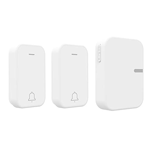 Chusui Campainha sem fio autoalimentada à prova d'água campainha inteligente sem bateria 150 m de d