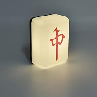 Mahjong Nachtlicht USB-wiederaufladbar – Mit 4 LED, Warmweiß & Warmgelb – 125x90x65 Mm, Für Deko & Geschenke