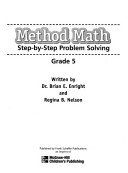 Method Math Step-by-Step Problem Solving (Grade 5) 0768205050 Book Cover