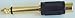 Adapter RCA To 6.35mm Jack Gold