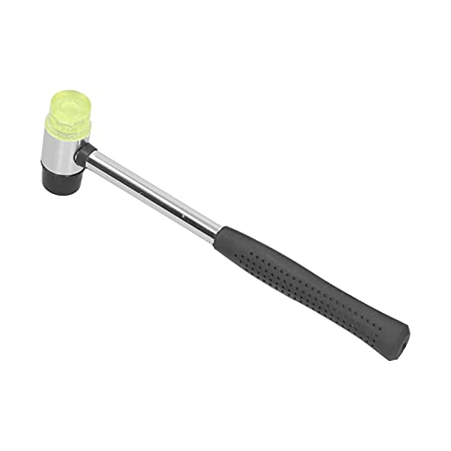 Sunicon Small Rubber Mallet Hammer Tool, Dual Sided Nylon Rubber Hammer Jewelers Metal Mallet with Non Slip Handle, for Home Decoration Installation Hand Tool