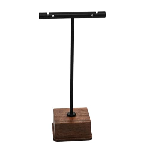 Freneci イヤリングディスプレイスタンドイヤリングディスプレイ収納ラックイヤリングホルダージュエリースタンドネックレスペンダント写真撮影用, ブラック 高さ11.5cm