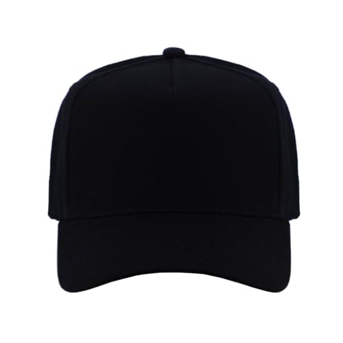 Image of 5-Panel Baseball Cap for Workouts, Hiking, Outdoor Sports, Customizable DIY Design, All-Season Comfort Fit, Adjustable