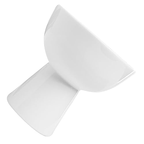 KICHOUSE Ceramic Footed Bowl Dessert Goblet Snack Tray Trim Tray Fruit Tray Sundae Bowls Dessert Bowl Dishes Fruits Dish White Ceramics Dessert Stand Ice Cream Footed Bowl