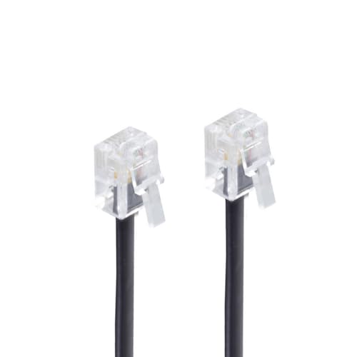PADCR Telefonkabel RJ11 Modularkabel 6P4C Westernkabel RJ11 auf RJ11 Stecker (1,5m)