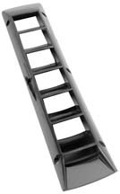 Grille d'aération en nylon noir 17-3/4 x 3-1/2 anti-corrosion pour ventilation de cale