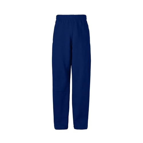 Soffe Youth Open Bottom Heavy Weight Pocket Sweatpant, Navy, Large