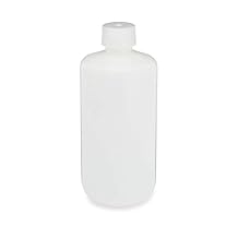 1155L38 Bottle, Narrow Mouth Boston Round, HDPE with PP Closure, 500mL, 12/Pack, 48/Case