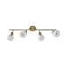 Produktbild Lindby Deckenlampe 'Elaina' in Gold/Messing aus Metall u.a. für Wohnzimmer & Esszimmer (4 flammig, E14) - Deckenleuchte, Lampe, Wohnzimmerlampe