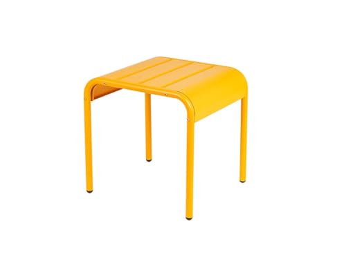 MaximaVida Beistelltisch Hocker Max aus Metall 45 cm Gelb