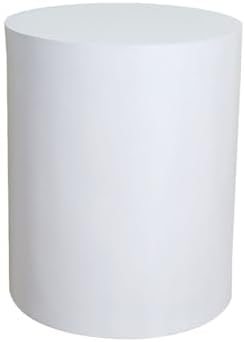 Round Display Pedestal Stand for Events, Bridal Shop & Party Decor - White 40x30cm Platform Base for Shoe & Bag Displays, Perfect for Showcasing Models