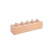 Adena Montessori Knobbed Cylinders Blocks Home Preschool 2 3 Years OldToys (Primary Color Knobbed Cylinders)