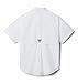 Columbia Youth Boys PFG Bonehead Short Sleeve Shirt, White, Large