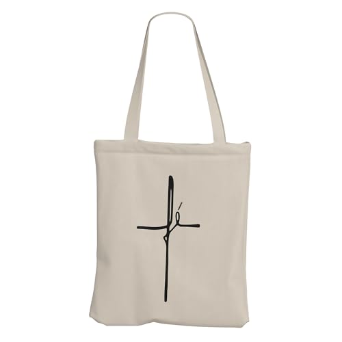 Ecobag Fé Bolsa de Praia Feminina Grande Tecido Costura Reforçada Drobravel de Algodão Cru Ecológica 30x40 Feira REC store