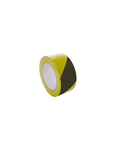 Perel 500Yb Cinta De Señalización Pvc, Amarrillo / Negro, 50 Mm X 33 M