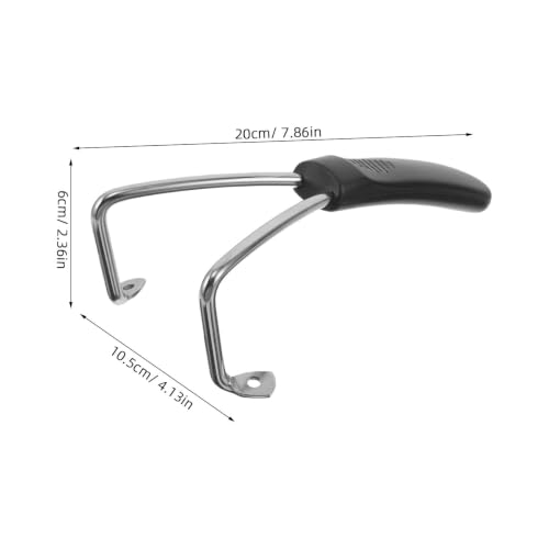 Healifty Manija Desmontable Resistente al Calor para Cesta de Freidora con Mango Plástico Ergonómico y Acero Inoxidable para Freidora de Aire para Áreas de Cocina Compactas y Usuarios con Manos Más Débiles miniatura 2