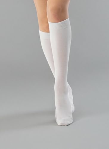 Image of Hugh Ugoli Women's Rayon Derived from Bamboo Knee High Socks Comfort Seam Long Dress Socks, Shoe Size 5-8 /8-11, 4 Pairs