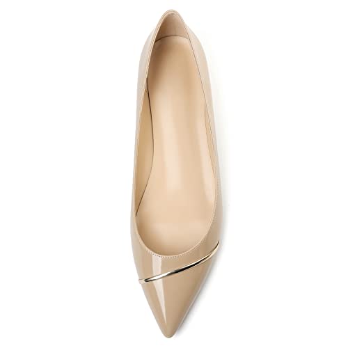 Eldof Flats Shoes Women Comfortable Pointed Toe Slip On Loafer Flats Pumps for Office Casual Dressy3