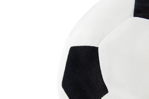 SPARKA IKEA Stoffball Softball mit 20cm Durchmesser - Fußball in SCHWARZ-Weiss - waschbar - Keine Altersbeschränkung