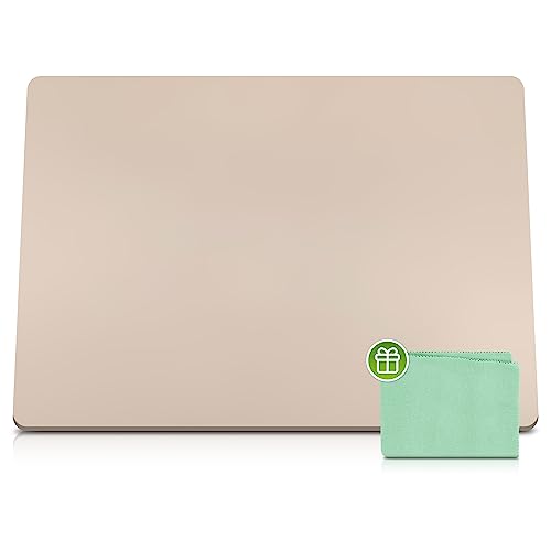 Image of Large Silicone Mat 28 inch x 20 inch Multipurpose Mat Thick Heat Resistant, Kitchen Counter Mat Waterproof - Coffee Machine, Glass Top Stove Cover Countertop Protector for Air Fryer, Baking mat (Beige)