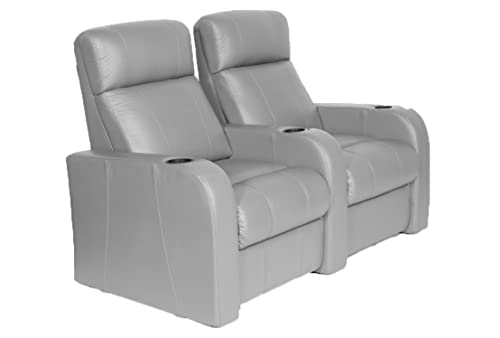 Image of Experience Supreme Comfort Electric Two-Seater Recliner(Cosmo) - Elegant Grey, Unrivaled Relaxation, Durable Design, & Exceptional Service