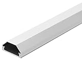 kabelkanal metall obi Einfache Montage Kabelkanal aus Aluminium in 5 Farben insgesamt in 40 Varianten zum auswählen (33x1100mm, Weiß Selbstklebend: Nein)
