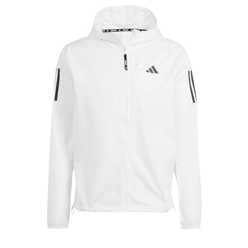 adidas Herren Own the Run Jacket, white/black, M